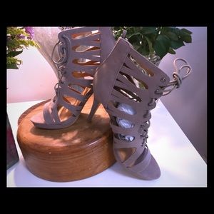 Peep Toe Stiletto Sandle Boot